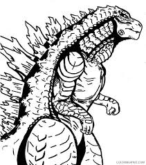 The kids are starting to think about the upcoming holidays. Monster Coloring Pages Godzilla Coloring4free Coloring4free Com