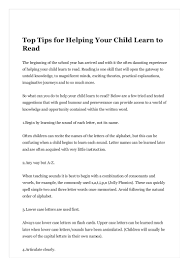 There are 26 letters in the alphabet. Top Tips For Helping Your Child Learn To Read