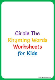 Download and print worksheets for teaching rhyming skills. Rhyming Words Worksheets For Grade 2 Your Home Teacher