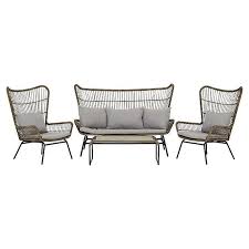 Arizona 4 Piece Garden Sofa Set Home Garden George Garden Sofa Patio Seating Garden Sofa Set
