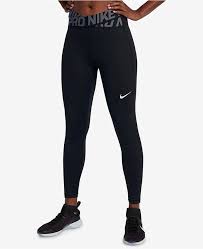Black And Gold Nike Pro Leggings Nike Pro Crossover Waistband Ankle Leggings Outfits With Leggings Nike Outfits Nike Leggings Outfit