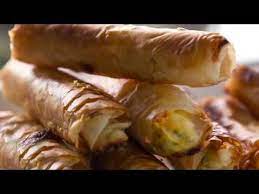 sigara borek are savory turkish pastry rolls stuffed with feta cheese and scallions and cooked until c appetizer recipes ground beef recipes homemade recipes