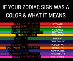 Zodiac Signs And Their Spiritual Color Meanings Zodiac