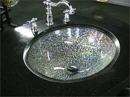 glass sink, half bath remodel