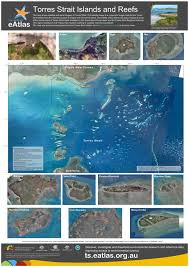 The torres strait (/ˈtɒrɪs/) is a strait between australia and the melanesian island of new guinea. Torres Strait Islands And Reefs Map Poster Eatlas