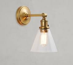 Get great deals on pottery barn chrome wall lighting fixtures. Pb Classic Straight Arm Sconce Flared Glass Pottery Barn Wall Lights Sconces Sconces Wall Lamps