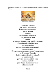 Oraciones cristianas, plegarias y rezos a santísima trinidad. Oracion A La Santisima Trinidad Oracion Espiritualidad