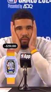 An interviewer at the recent Abu Dhabi NBA event had the audacity to ask if  Jayson Tatum’s @jaytatum0 $250,000 Richard Mille was real or... a kids’  watch! 😳😂 The Boston Celtics star was rocking the ...