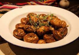 The recommended daily allowance (rda) for vitamin k is 85 micrograms (mcg) per day. Gourmet Garlic Mushrooms From The Oven Dailyvegan