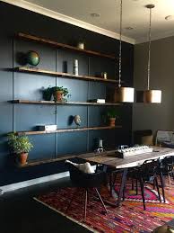 Large Wall Mounted Shelving Unit 5 Shelf Modern Wall Shelving Wood Steel Wall Shelving Custom Wall Shelves Modern Farmhouse Bookcase In 2020 Large Wall Shelves Wall Mounted Shelving Unit Wall Bookshelves