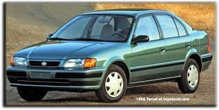 Toyota Tercel Deluxe Automatic Still On The Road In Mint Green At California Loved My Car Lots Of Memories Toyota Tercel Toyota Toyota Cars