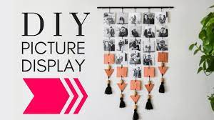 We have 25 creative diy wall art ideas that will looking for creative wall decor ideas? Diy Hanging Picture Display Photo Wall Decor Diy Diy Wall Decor Youtube