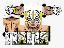 Wwe Belt Drawing - Rey Mysterio Papercraft, Hd Png Download - Kindpng