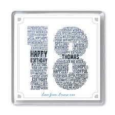 The mug is a good quality and reasonable price. 18th Birthday Personalised Word Art Drinks Coaster Gift Add Any Name Message 18 Eighteen Ideal Birthday Present Ideas For Him Or Her Son Or Daughter Qty 1 Buy Online In