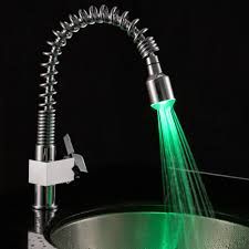 Sumerain Pull Down Single Handle Kitchen Faucet With Led Light Reviews Wayfair