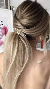 Low Ponytail Wedding Hair Inspo Pinterest
