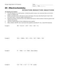 The video includes six chemical equations. Balancing Act Key