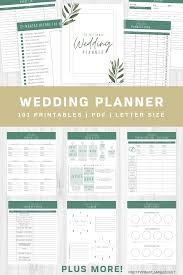 Wedding Planner Printable Printable Wedding Planner Kit Etsy In 2020 Wedding Planner Printables Wedding Planning Book Wedding Organizer Planner