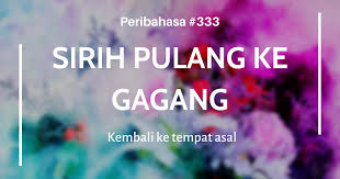 Lekaslah pulang usman faruck cover ali ardana. Ibucida 333 Sirih Pulang Ke Gagang