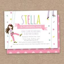 Girl Rock Climbing Party Birthday Invitation By Jessicasinvites Rock Climbing Party Kids Birthday Party Invitations Birthday Invitation Templates