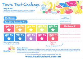 healthychart incentives trying new foods baby food