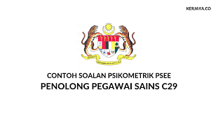Pegawai tadbir gred n41 3. Contoh Soalan Psikometrik Penolong Pegawai Sains C29 Psee Spa