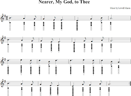 Nearer My God To Thee Tin Whistle Music Tin Whistle Flute Sheet Music Native American Flute Music