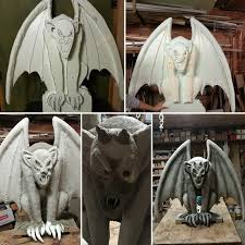 Gargoyles Halloween Garden Halloween Props Diy Halloween Graveyard