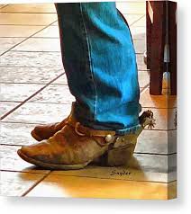 By now you already know that, whatever you are looking. Real Cowboy Real Cowboy Boots Real Spurs Canvas Print Canvas Art By Floyd Snyder