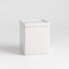 Here at kirkland's, we carry a wide variety of kitchen canisters and glass jars with lids to help you organize your kitchen counters. White Kitchen Canisters Crate And Barrel