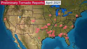 A tornado is a narrow, violently rotating column of air that extends from a thunderstorm to the ground. April 2021 Tornadoes May Have Been Lowest In Any April This Century The Weather Channel Articles From The Weather Channel Weather Com