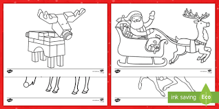 Rudolph And Reindeer Coloring Pages Worksheet Teacher Made