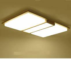 Free Shipping Buy Best Modern Led Ceiling Lights Rectangle Bedroom Living Room Log Wood Lamp Japane Modern Led Ceiling Lights Ceiling Lamp Ceiling Lights