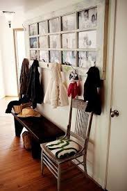 Old Door With Pictures And Coat Hooks Love This Hearty Home Com Home Decor Home Old Door