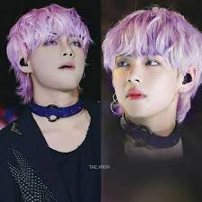 Bts Taehyung V On Instagram Comment If You Like Tae In Purple Hair Follow Tae High For More Purple Hair Hair Control Purple