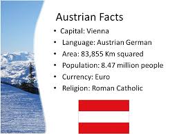 In 2016, 8 739 806 people were living in austria according to final results of statistics austria. Austria Jack Lally Introduction This Was A Very Interesting Project To Do Because Of The Country I Picked Austria As You Will Soon Find Out Austria Ppt Download