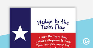 Click here for a ton of homeschool freebies! Pledge To The Texas Flag Poster Teaching Resource Teach Starter