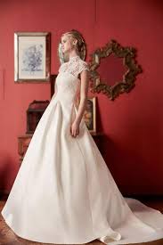 Wedding dresses 2021 lace wedding dresses beach wedding dresses plus size wedding dresses mermaid wedding dresses. Lace High Neck Modest Wedding Gown Satin Skirt Loveangeldress