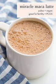 Miracle Maca Latte Recipe Maca Powder Vegan Paleo Recipe Maca Latte Morning Smoothie Recipes Food
