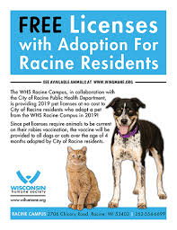 Check spelling or type a new query. Whs Announces Effort To Increase Pet Licensing And Vaccination In Racine Wisconsin Humane Society