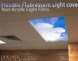 Flexible Fluorescent Light Cover Films Skylight Ceiling Office Medical Dental Sky Fluffy Blue Billowi Fluorescent Light Covers Light Covers Fluorescent Light