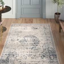 Perfect to add a pop of color to any bedroom. Blue And White Patterned Rug Wayfair