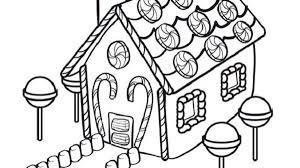 Christmas Coloring Pages Gingerbread House