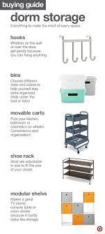 College Dorm Room Storage Options Are Designed To Take Up The Least Possible Space Here S A Go To List Of Dorm Room Storage College Dorm Storage Student Dorm