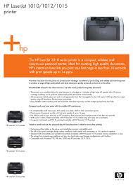 Hp laserjet 1015 printer driver for windows 7 32 bit, windows 7 64 bit, windows 10, 8, xp. Hp Laserjet Printer 1010 1015 1012 1010 User Manual Manualzz