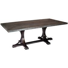 The rusting not only gives rather pleasing to the zinc. Winston 72 X 44 Dining Table With Rectangle Zinc Top