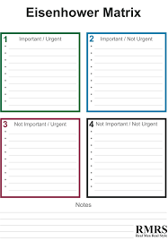 eisenhower matrix pdf download free productivity tool for