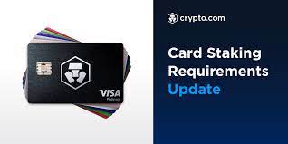First, a user collateralizes value. Crypto Com Visa Card Staking Requirements To Be Expressed In Local Currencies Crypto Com