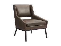This slipper chair is simple to put together with the included tool, assembly takes less than 30 minutes. Amani Leather Chair With Charcoal Base Lexington Home Brands