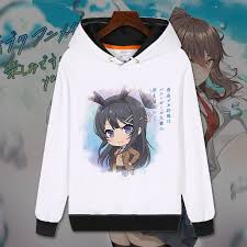 Fashion Hoodies Anime Rascal Does Not Dream Of Bunny Senpai Seishun Buta Yarou Sweatshirt Men Women Hooded Pullover Coat Tops Hoodies Sweatshirts Aliexpress Submissions must be related to seishun buta yarou series. aliexpress